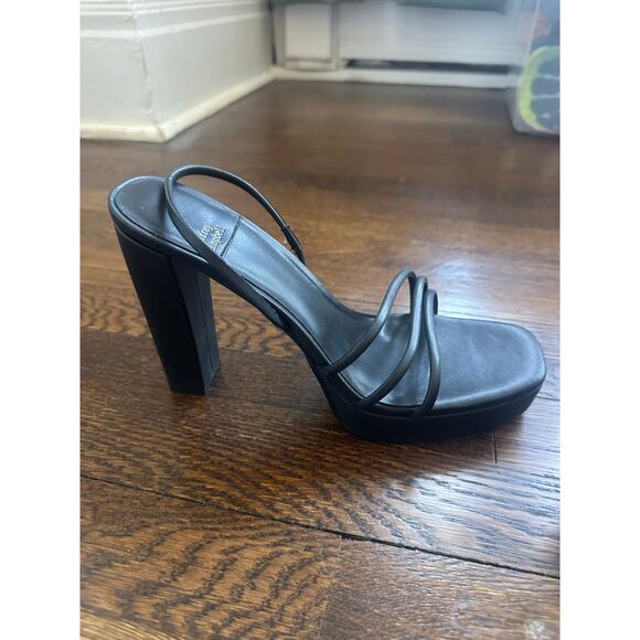 Jeffrey Campbell Presecco Platform Sandal Black Size 10 NWOT (Read Description) - Picture 10 of 10